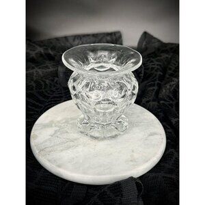 Marked Heisey "Pansy" vase